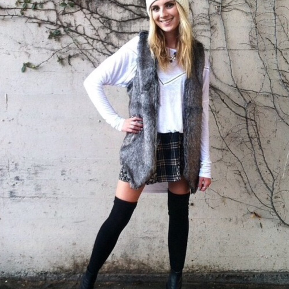 LF faux fur vest